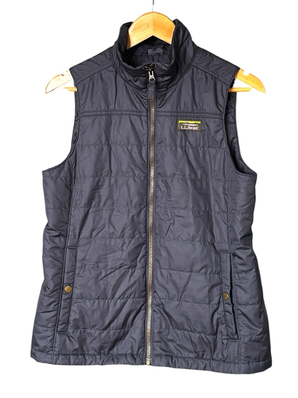 L.L. Bean Women's Classic Puffer Vest | Black Small Regular | Low-Puff